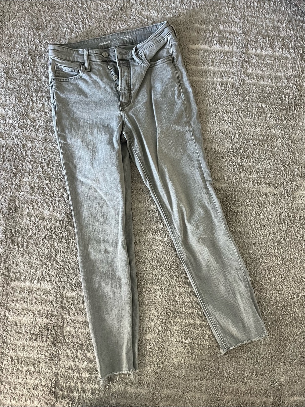 Old Navy Light Gray Women's Skinny Jeans